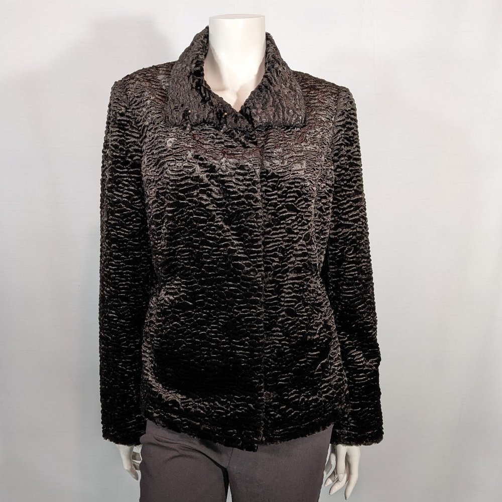 Tribal Faux Fur Jacket (like new)